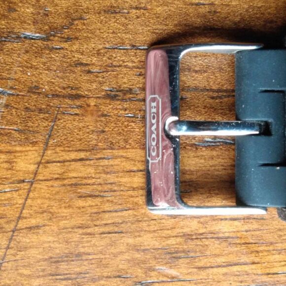 Mens Black Coach Watch Running - Picture 3 of 9